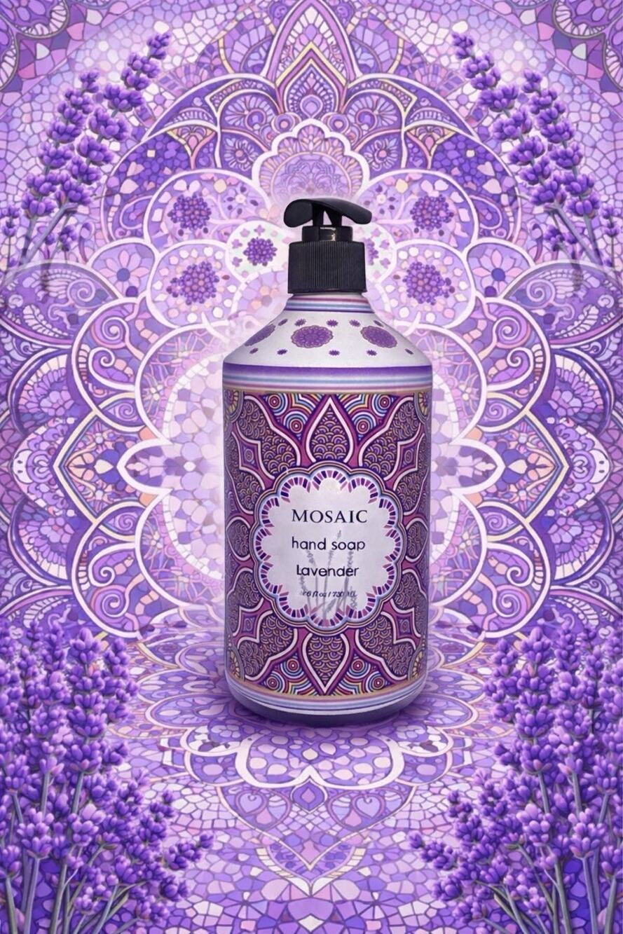 Home & Body Co. - Mosaic - Hand Soap - Scent: Lavender - 24.6 fl oz/ 730 mL